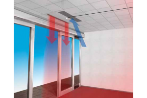 Установка тепловой завесы с пультом.